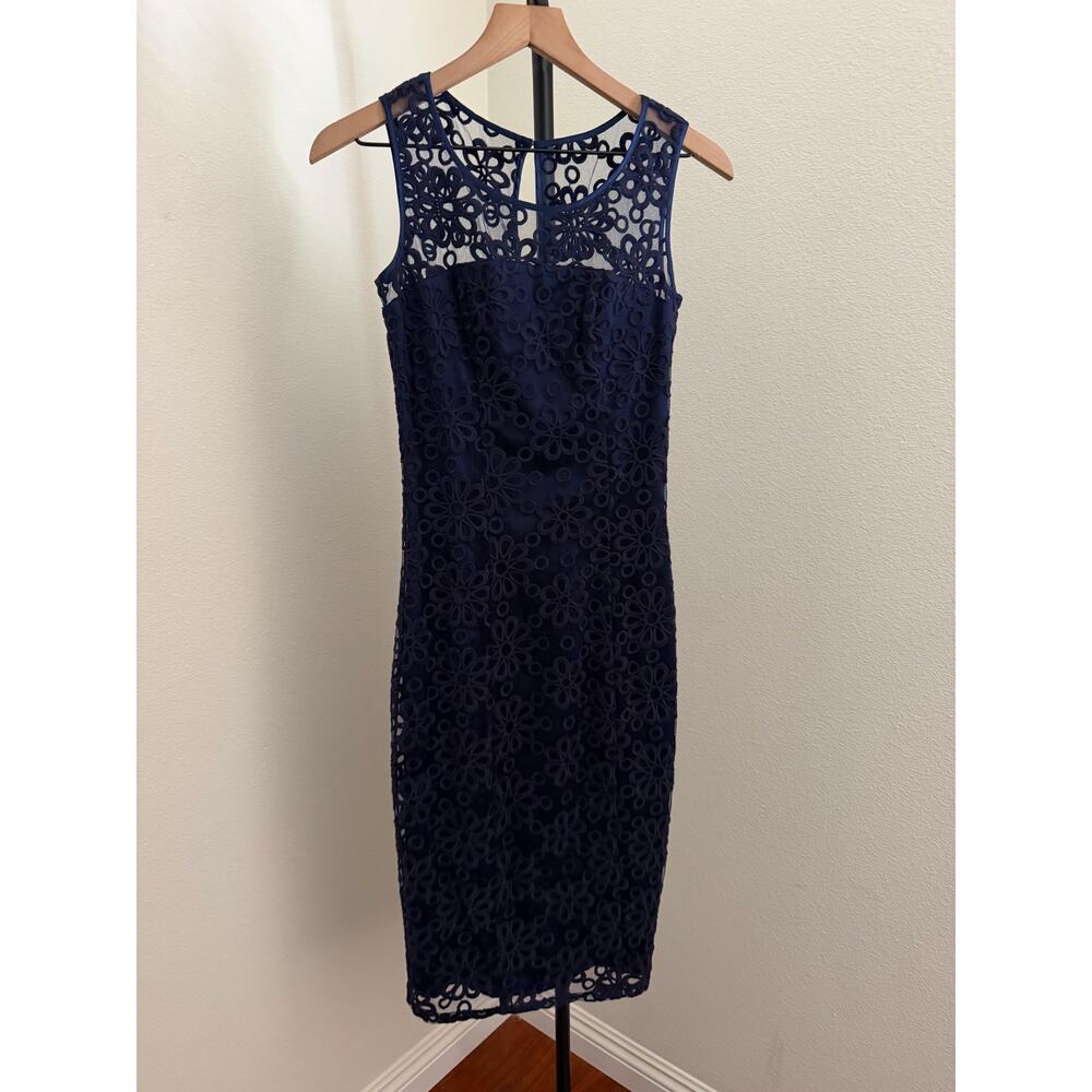 New Tatyana Bettie page clothing blue lace dress sz XS - Picture 3 of 5